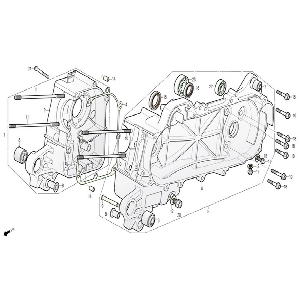 DAELIM TS50 (DL50-BG) MOTOR GOVDESI SAG #DL50-BG E1502